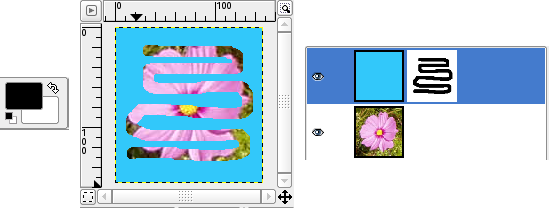 Die Ebenenmaske bemalen